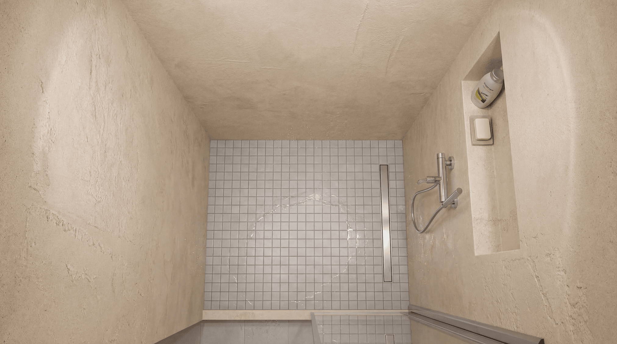 betonová stěrka sprchový kout